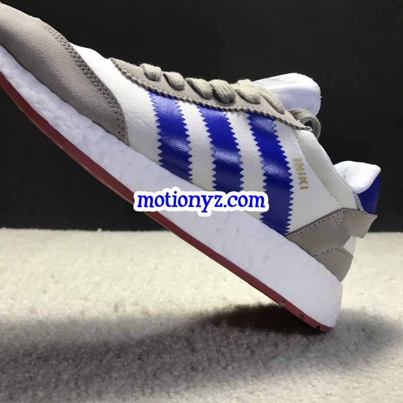 Real Boost Adidas Iniki Runner Boost White Blue